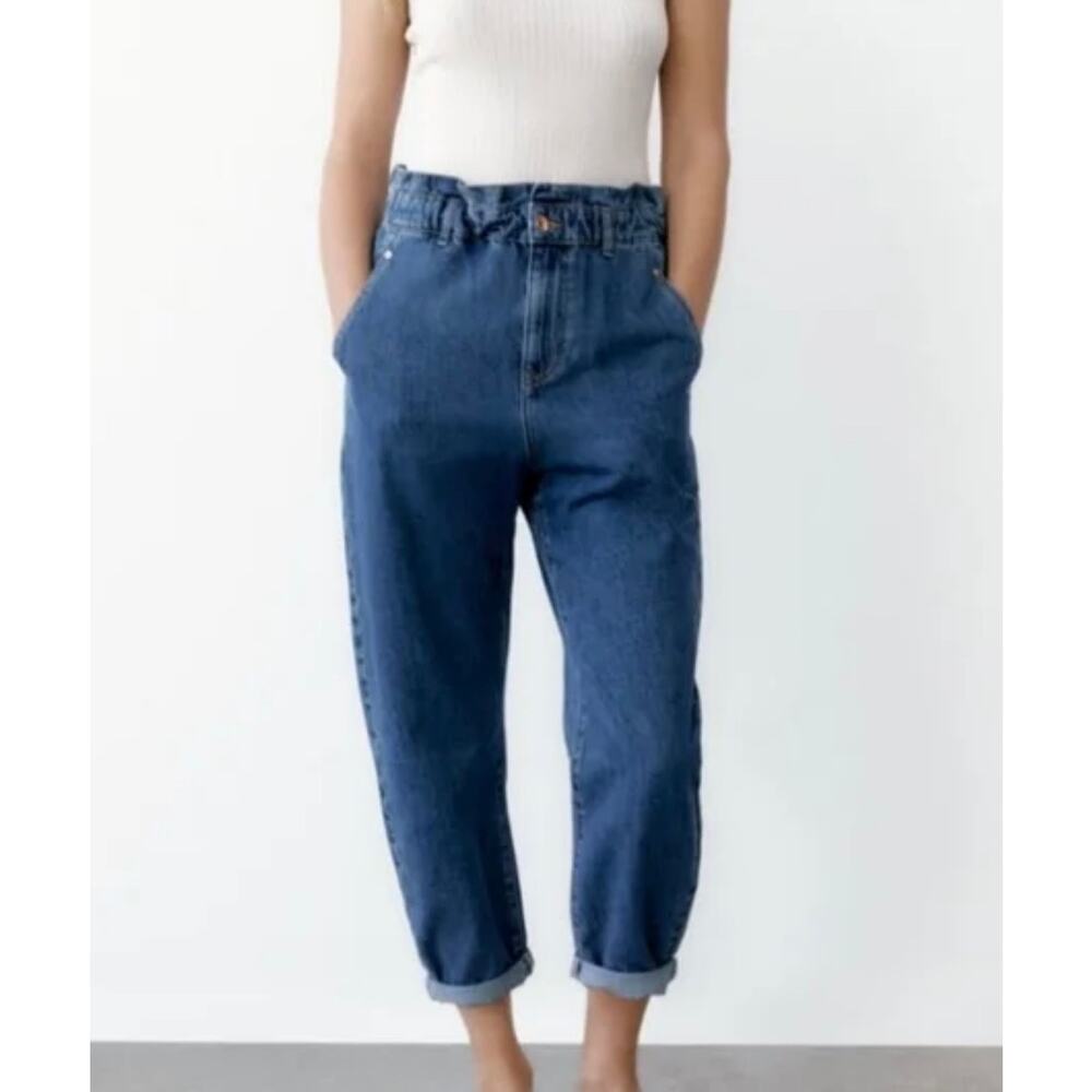 Zara Blue Flare & Wide Leg Jeans